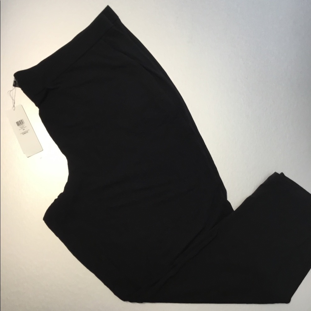 Eileen Fisher black slim slouchy ankle pant 2x